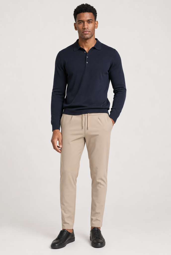 Beige Smart Pants