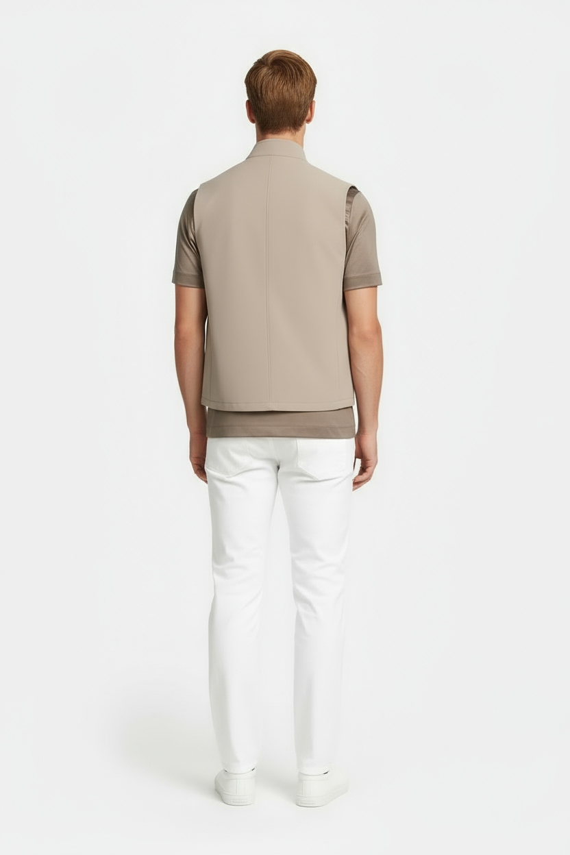 Beige Tech Gilet