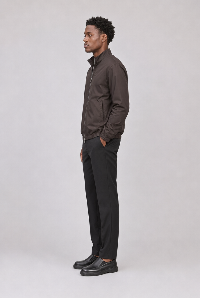 Mocha Brown Tech Jacket
