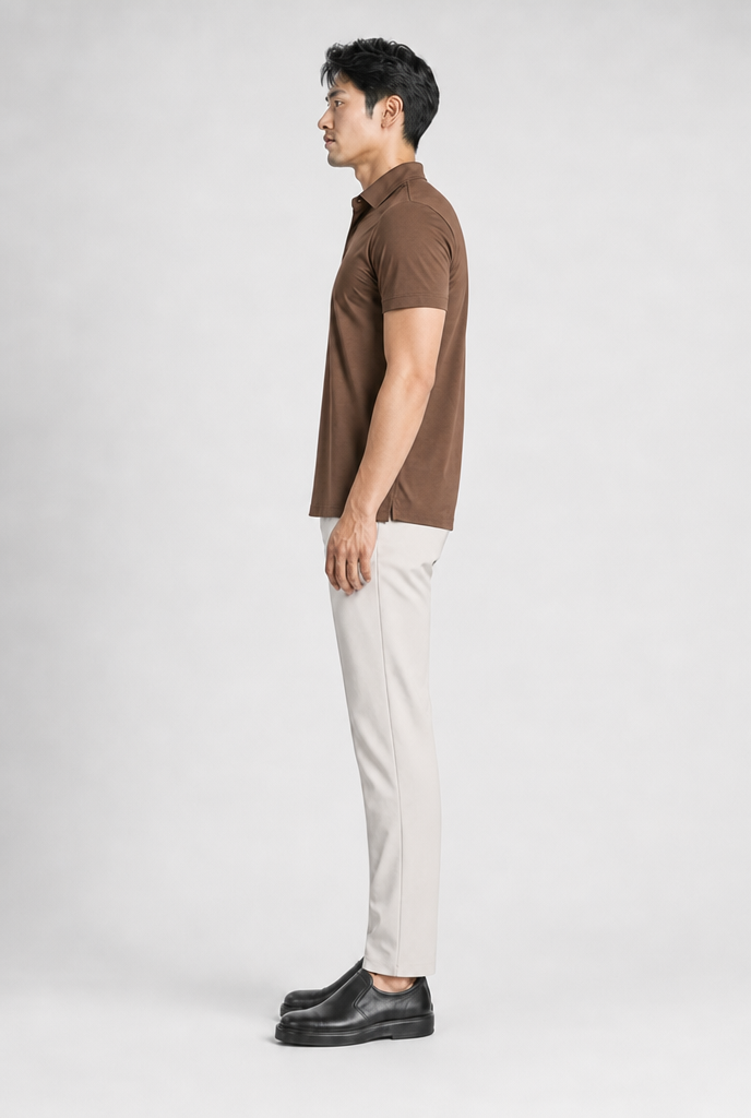 Brown Shortsleeve Polo Shirt