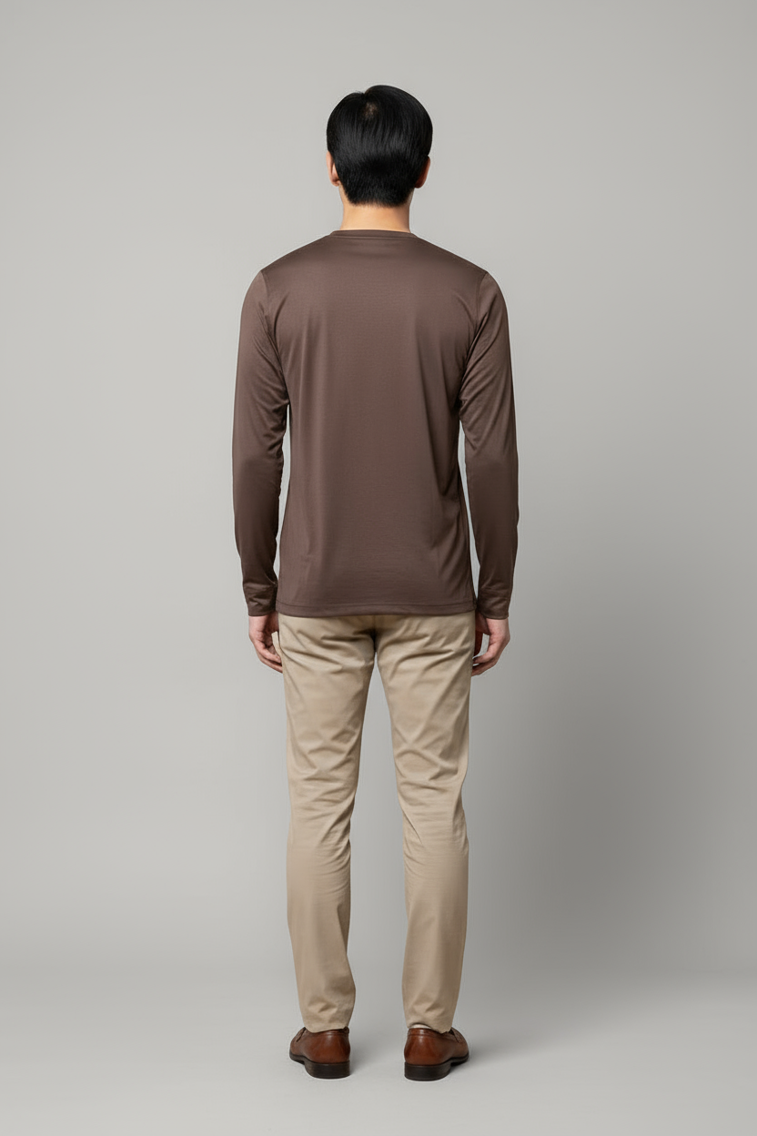 Luxe Bruin Longsleeve T-shirt