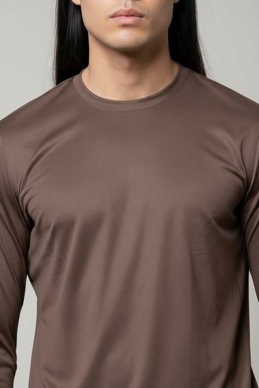 Luxe Bruin Longsleeve T-shirt