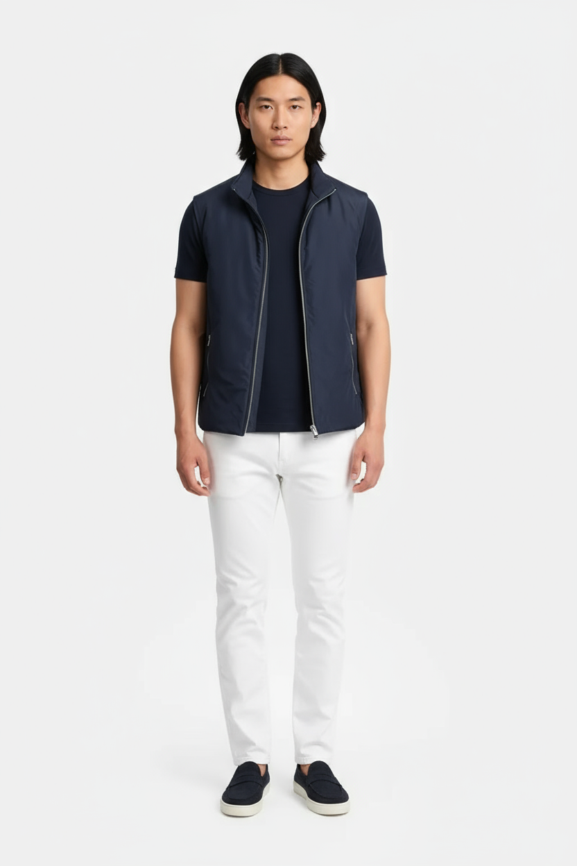Luxe Donkerblauwe Bodywarmer