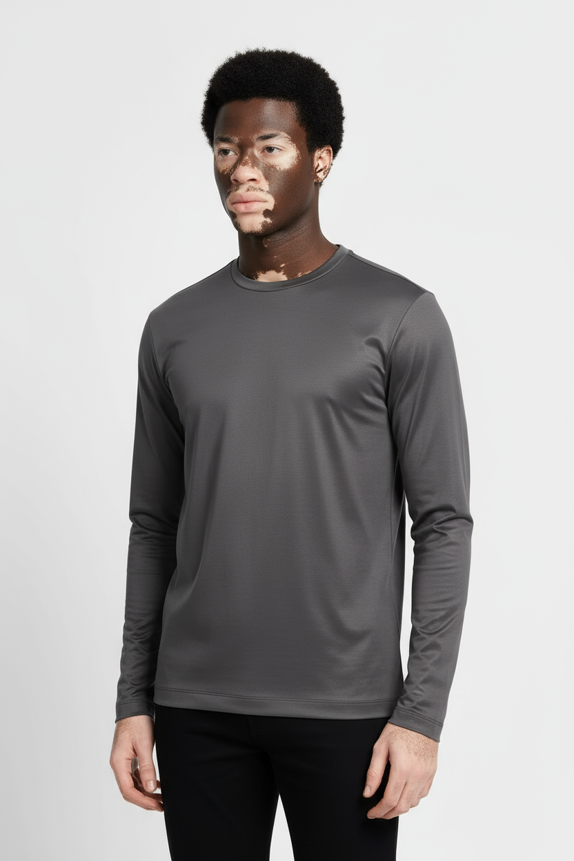 Luxe Donkergrijs Longsleeve T-shirt