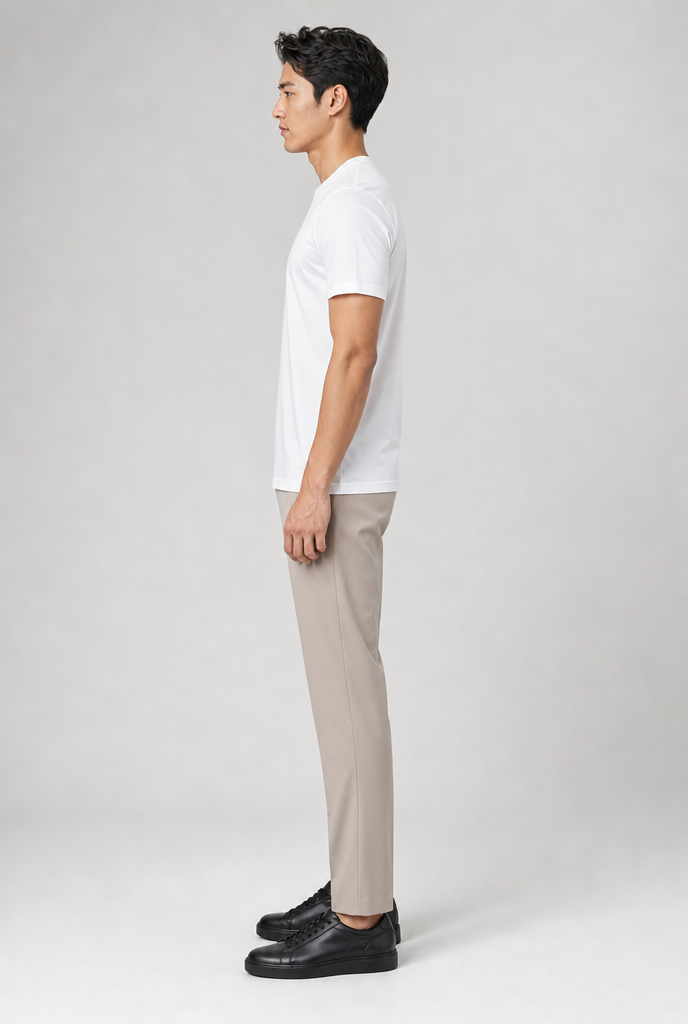 Luxe Glanzend Wit T-shirt