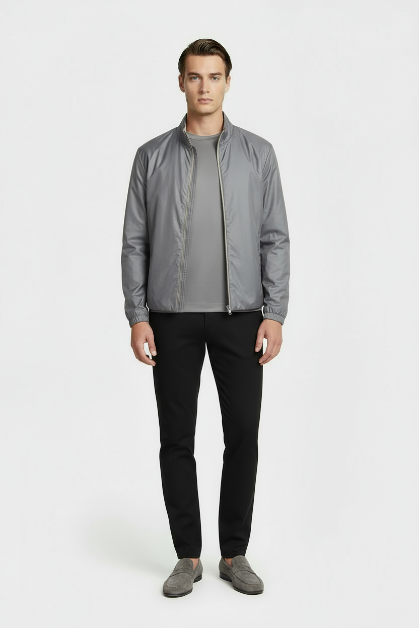 Reversible Jacket Steel Grey & Sand