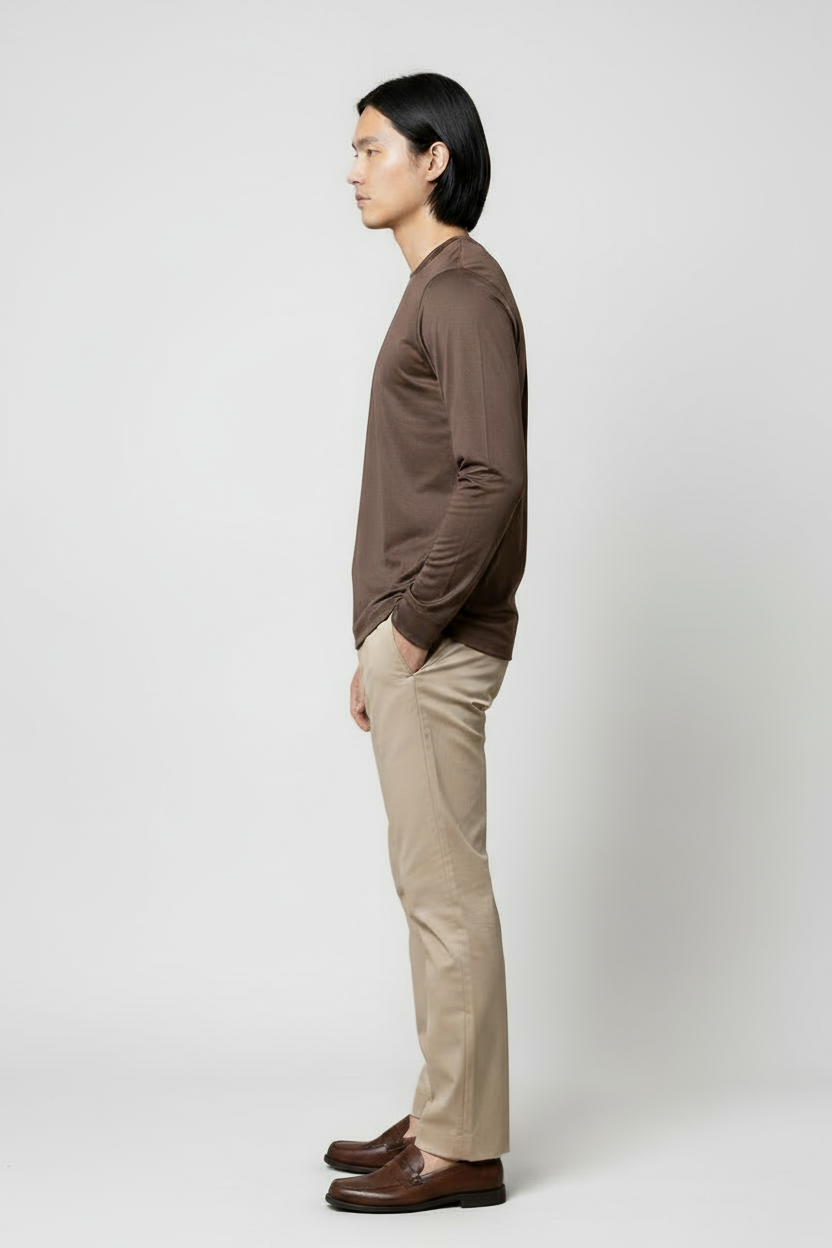 Luxe Bruin Longsleeve T-shirt