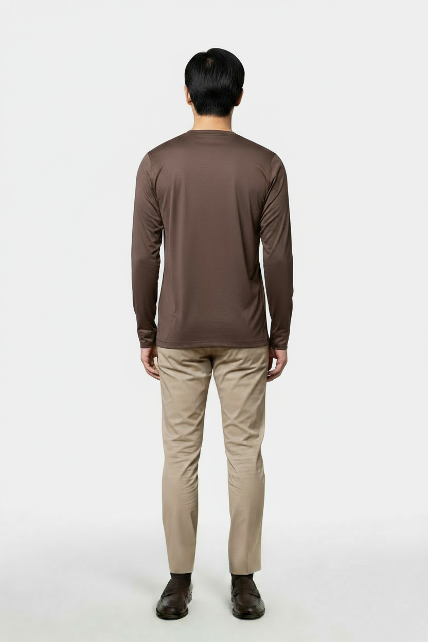Luxe Bruin Longsleeve T-shirt