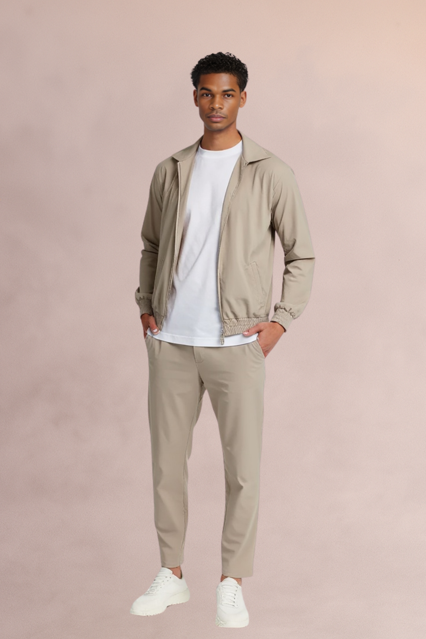 Light Beige Tech Suit