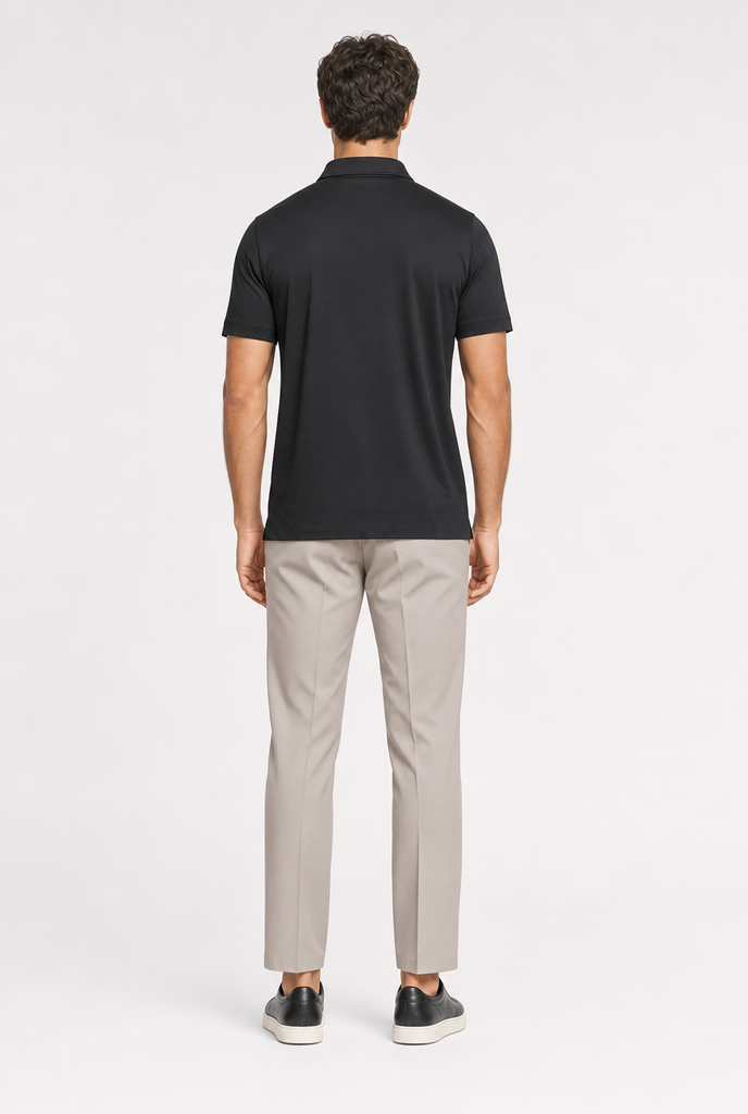 Black Shortsleeve Polo