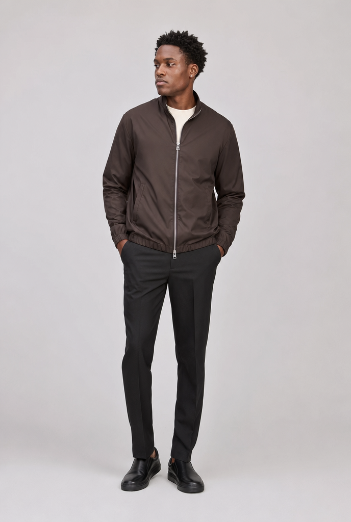 Mocha Brown Tech Jacket