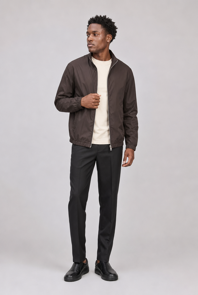 Mocha Brown Tech Jacket