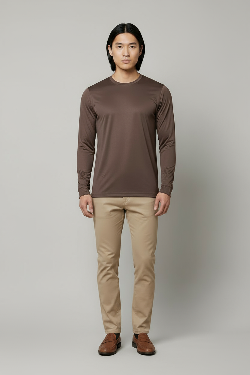 Luxe Bruin Longsleeve T-shirt