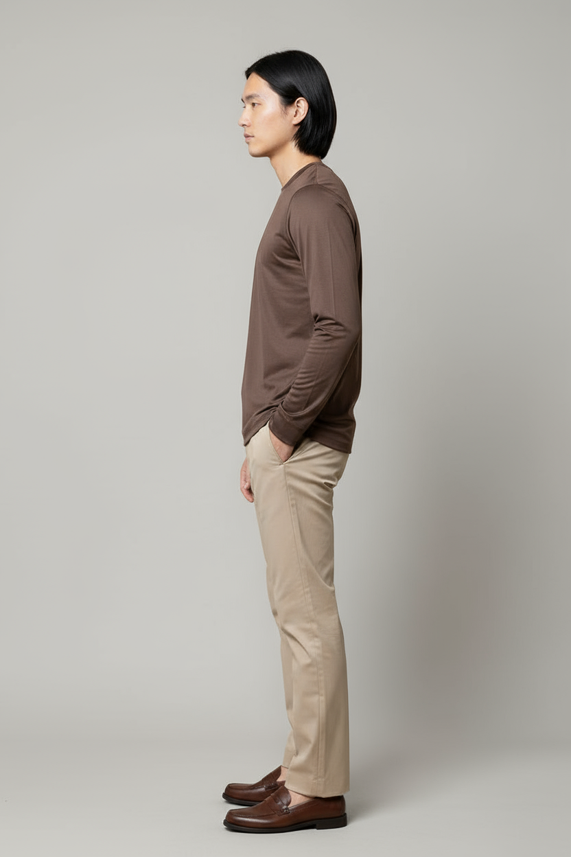 Luxe Bruin Longsleeve T-shirt