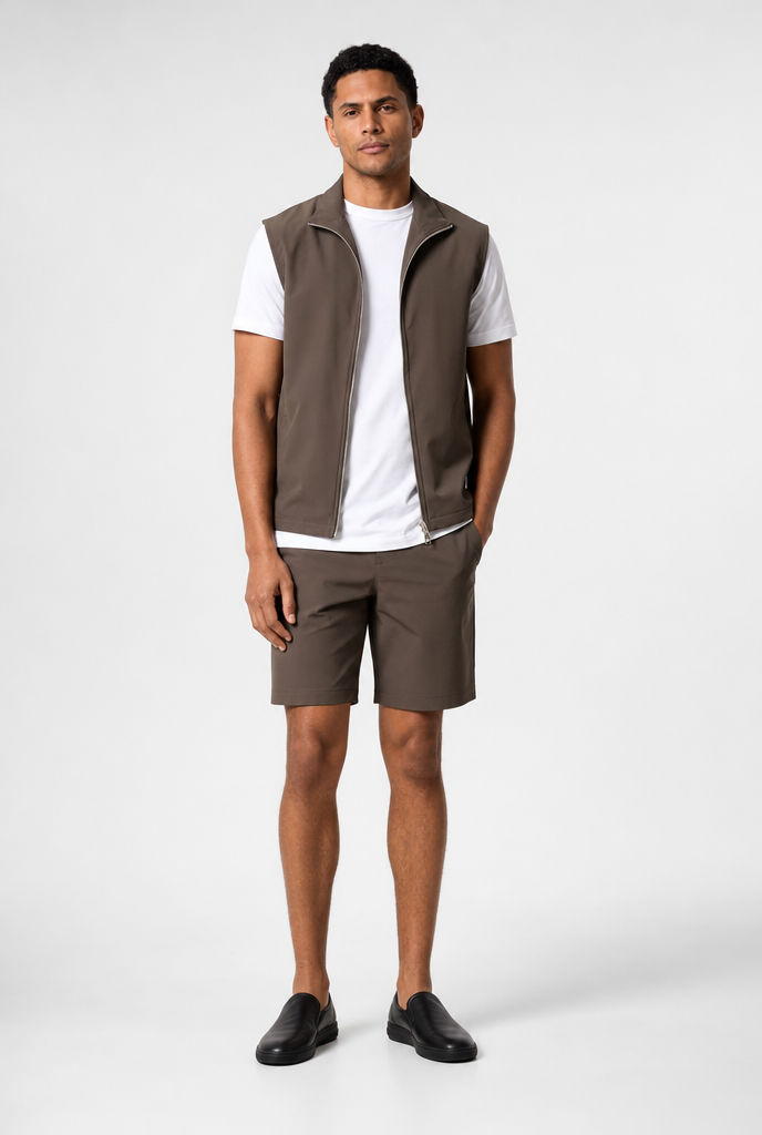 Bruin Tech Gilet + bijbehorende Short