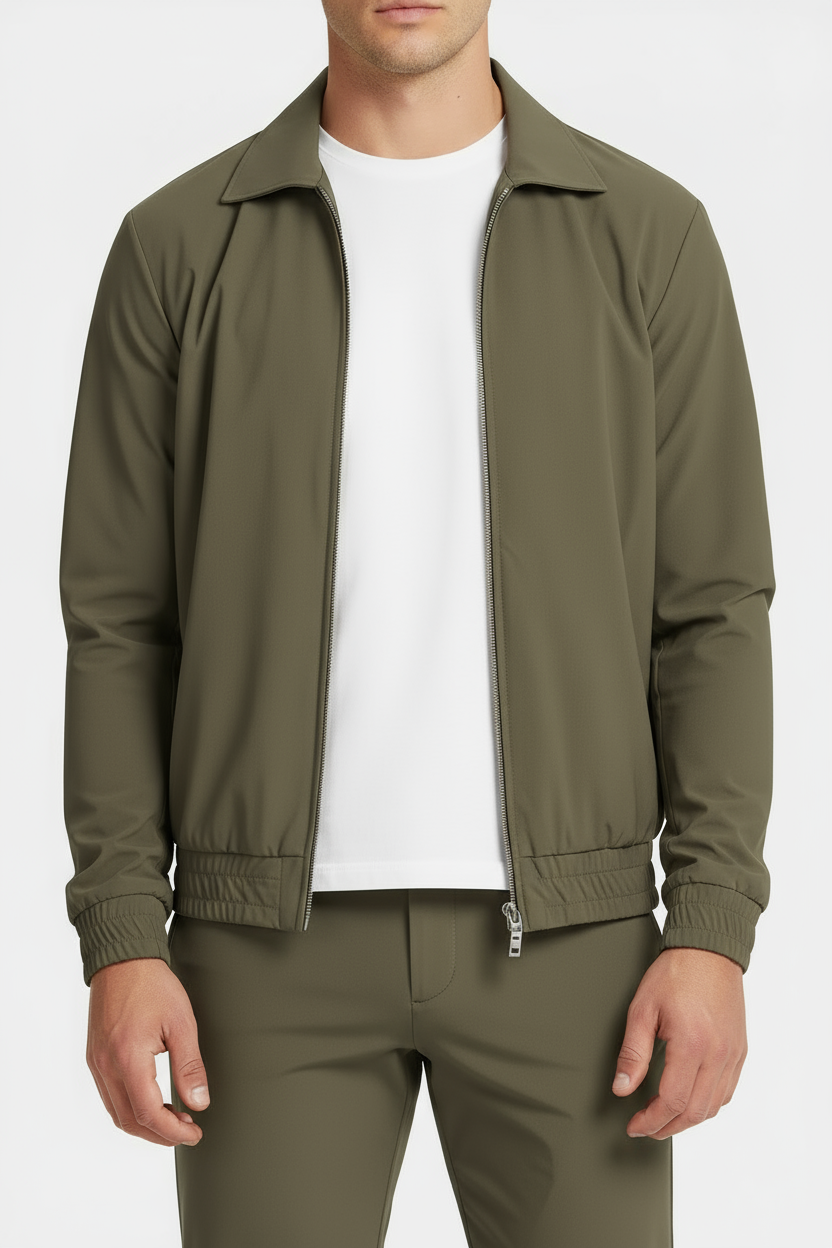 Dark Green Tech Suit