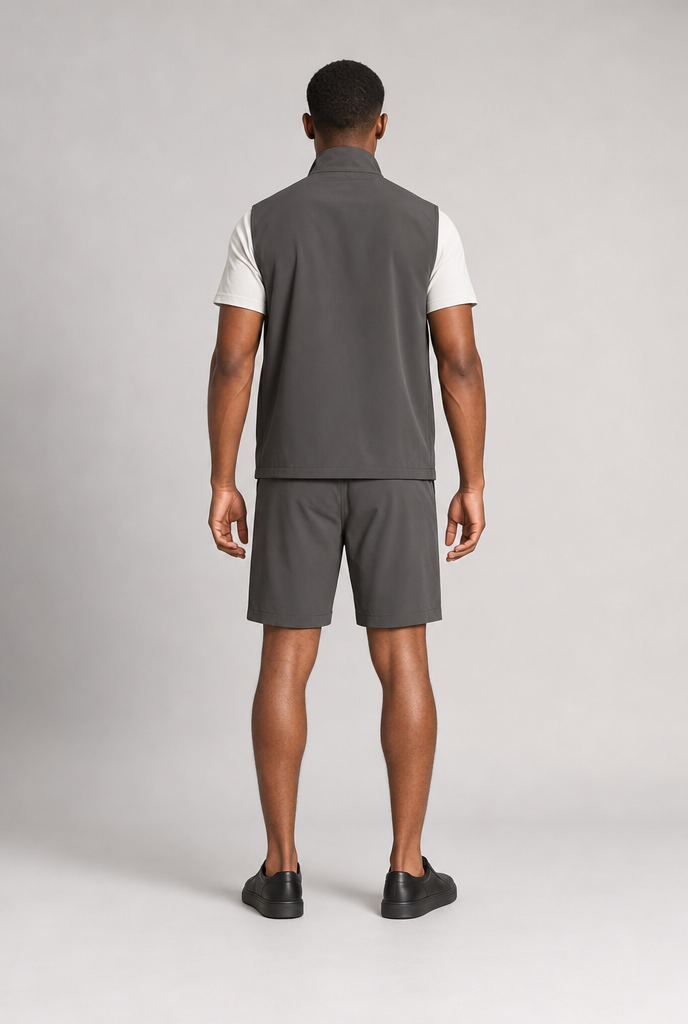 Grijs Tech Gilet + bijbehorende Short