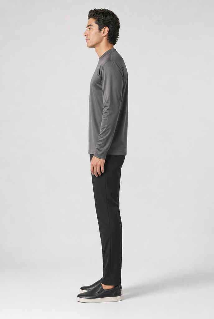 Luxe Donkergrijs Longsleeve T-shirt