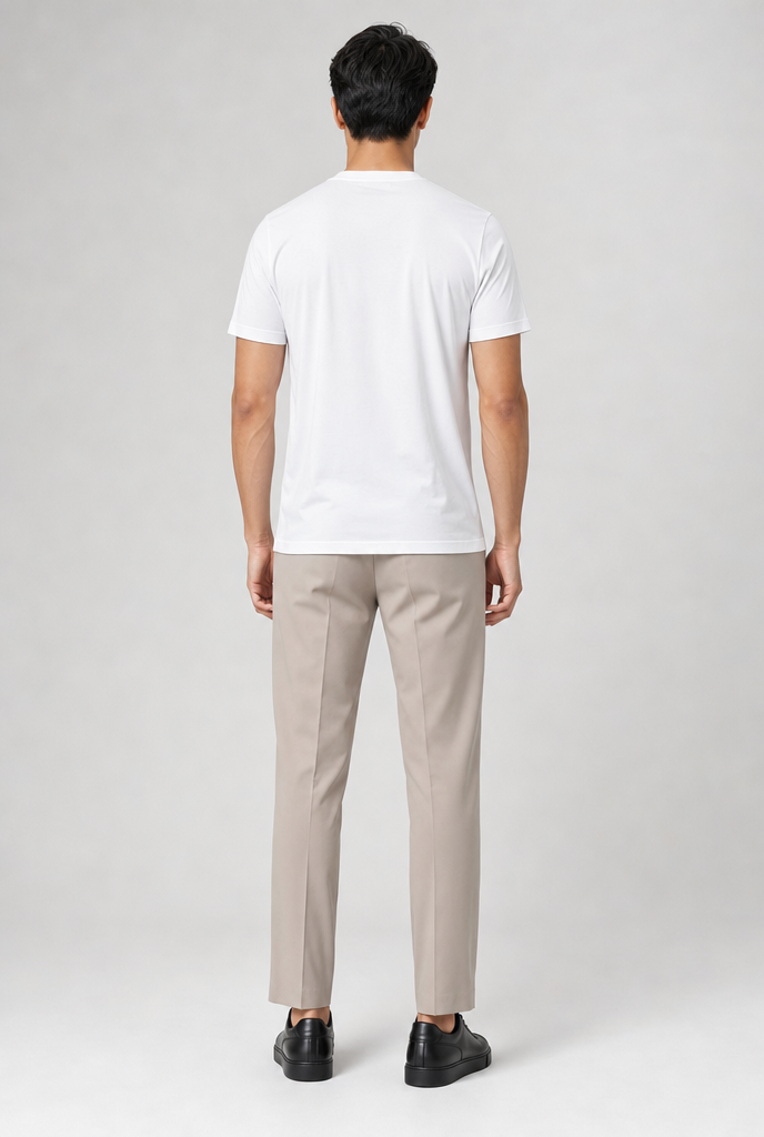 Luxe Glanzend Wit T-shirt