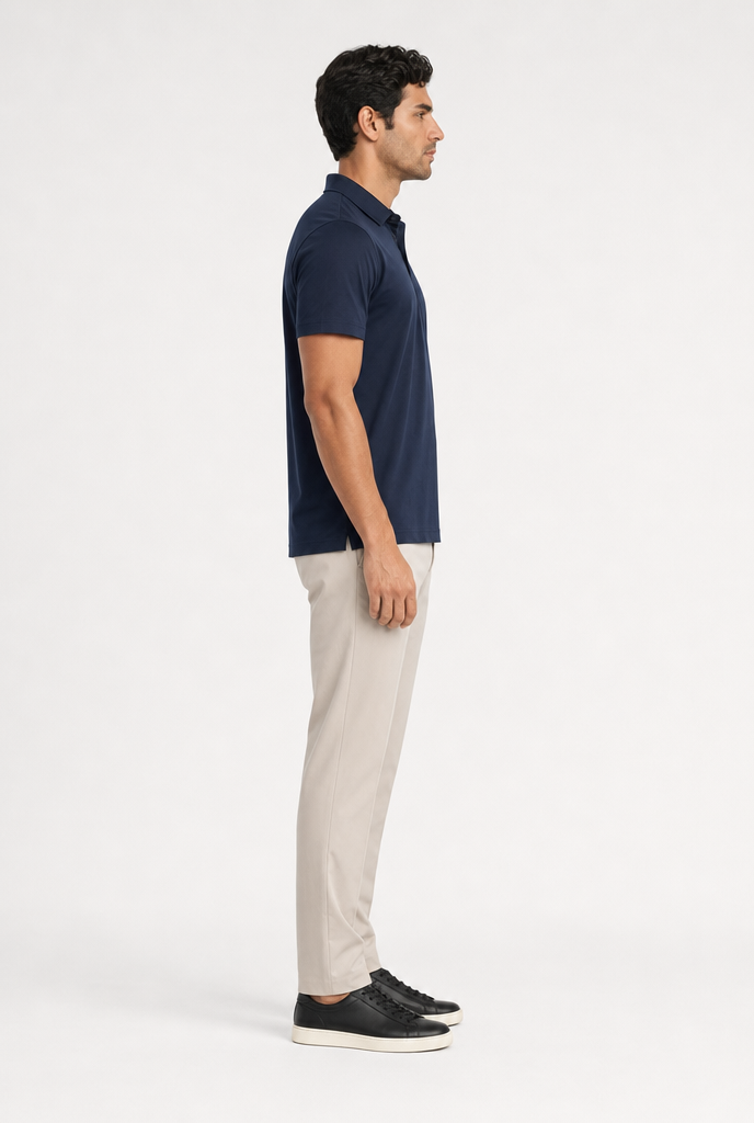 Midnight Blue Shortsleeve Polo