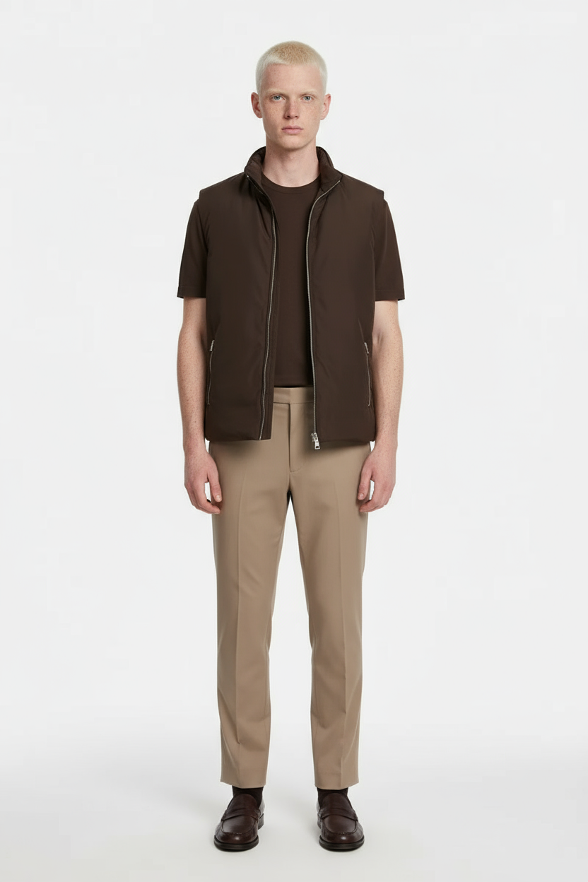 Luxe Bruine Bodywarmer