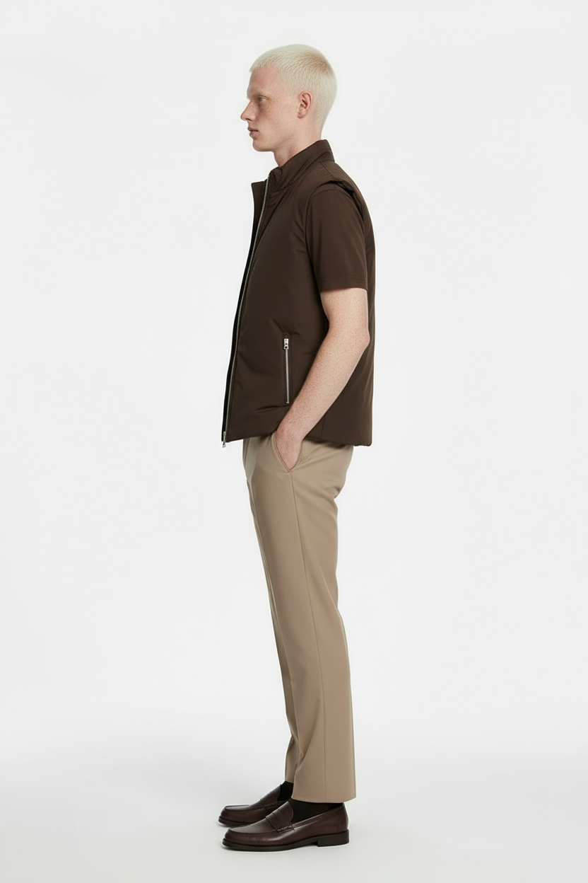 Luxe Bruine Bodywarmer