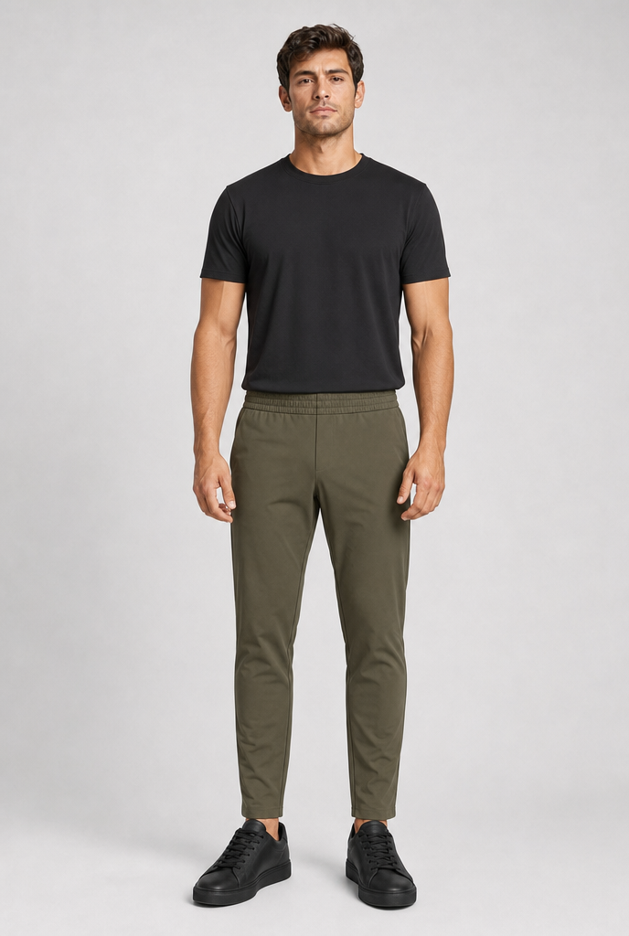 Dark Green Tech Pants