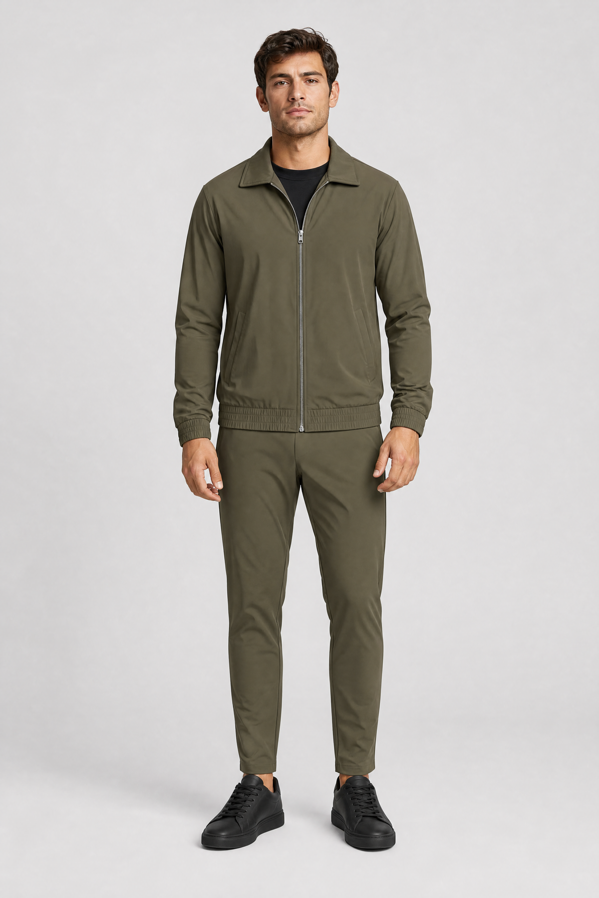 Dark Green Tech Suit