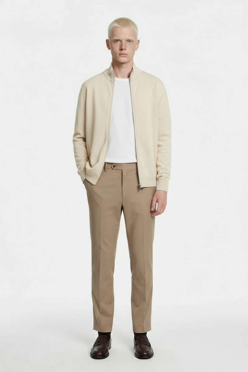 Luxe Gebreid Vest Beige