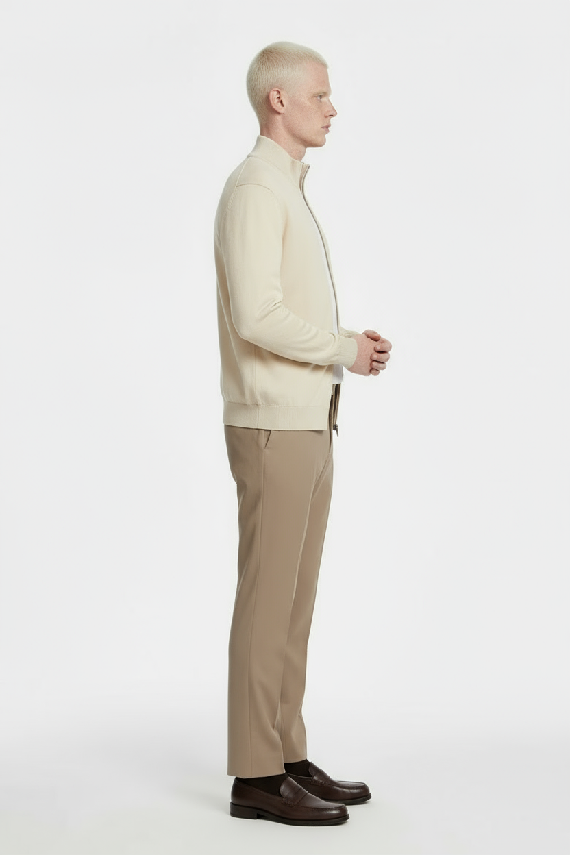 Luxe Gebreid Vest Beige