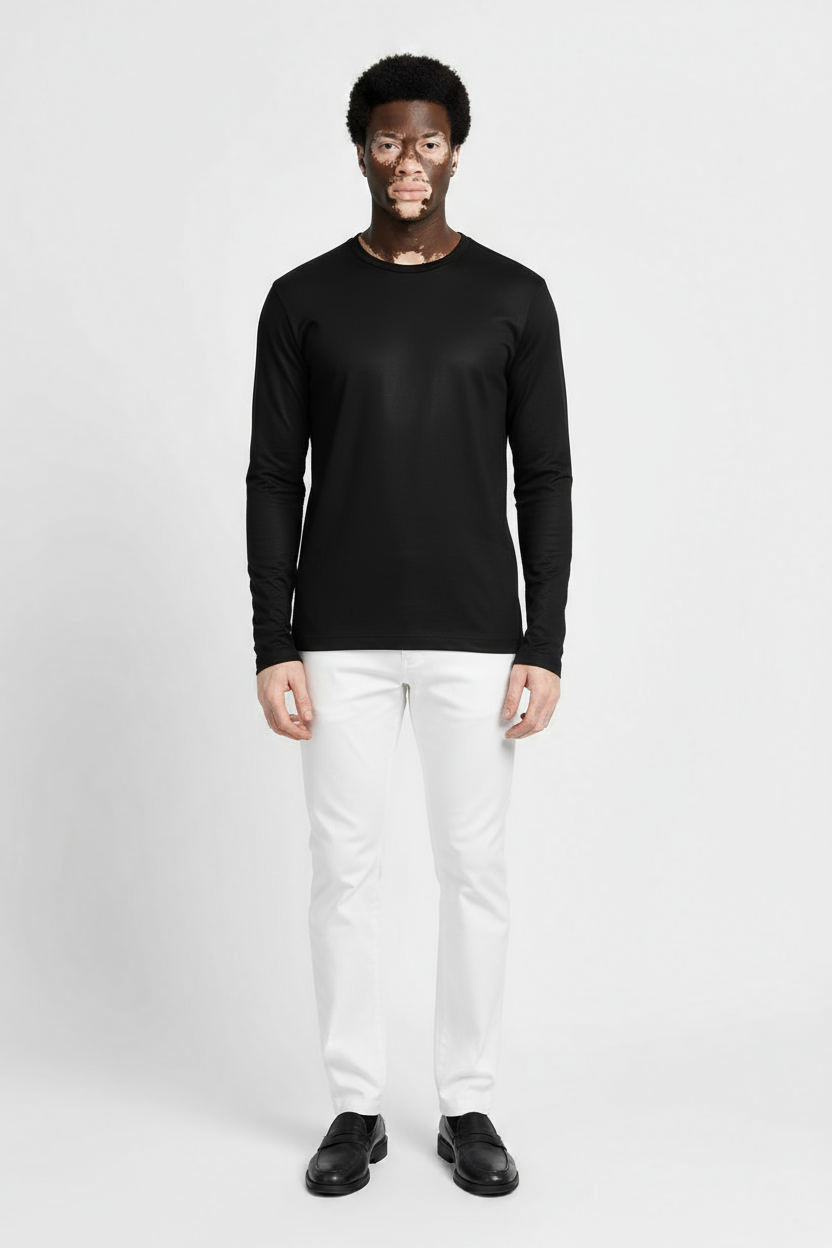 Luxe Zwart Longsleeve T-shirt