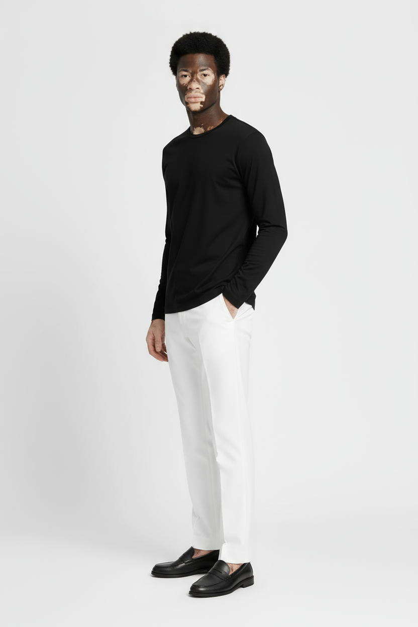 Luxe Zwart Longsleeve T-shirt