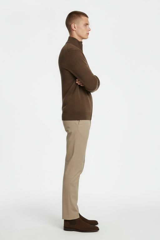 Luxe Gebreid Vest Bruin